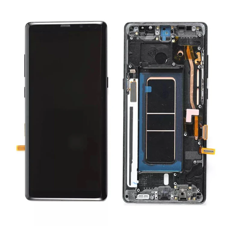 Para Samsung Galaxy Note 8 Conjunto de digitalizador de pantalla OLED LCD con marco