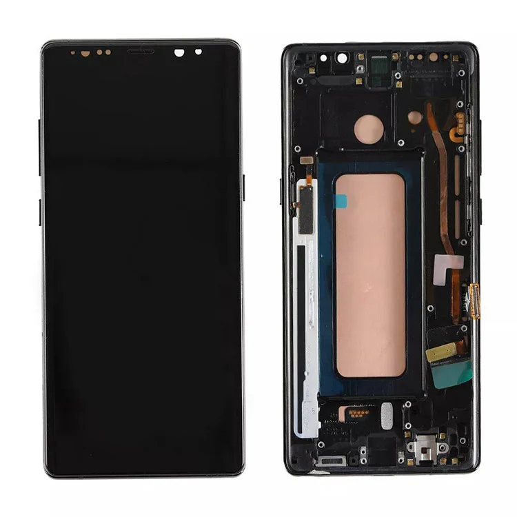 Para Samsung Galaxy Note 8 Conjunto de digitalizador de pantalla OLED LCD con marco