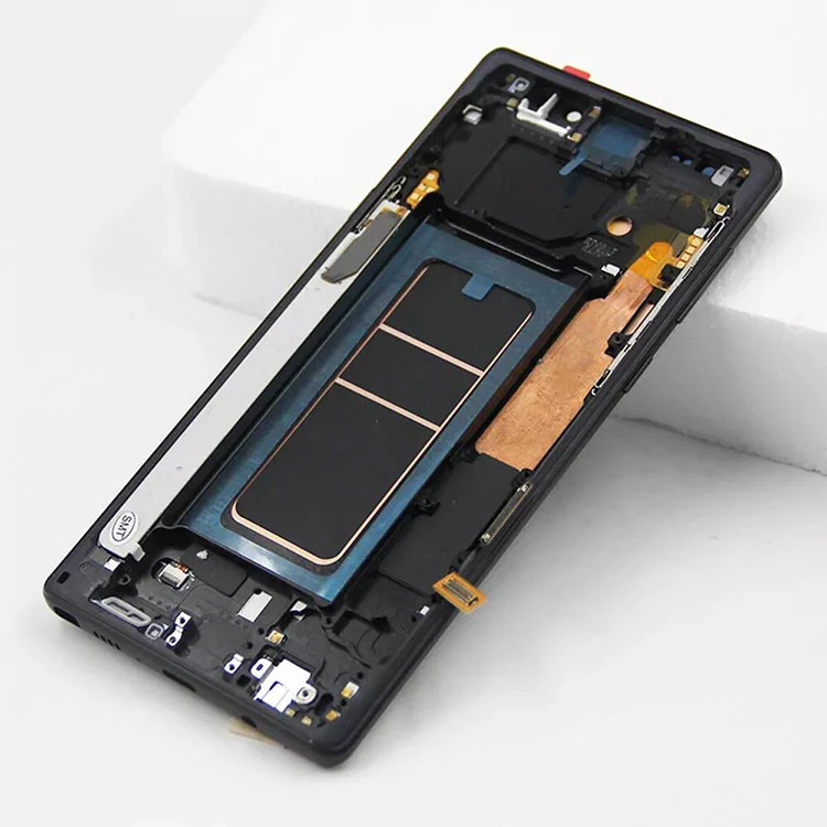 para Samsung Galaxy Note 9 Conjunto de digitalizador de pantalla OLED LCD con marco