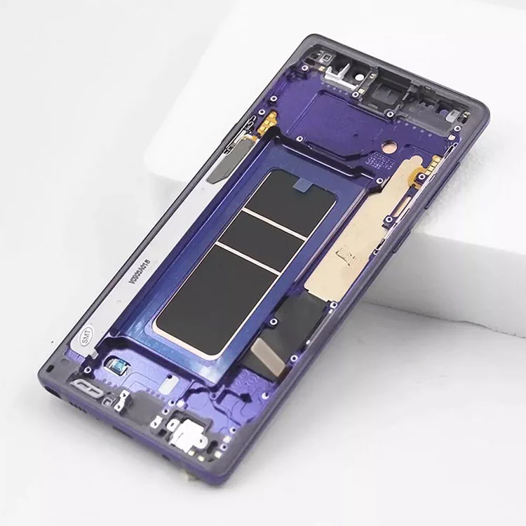 para Samsung Galaxy Note 9 Conjunto de digitalizador de pantalla OLED LCD con marco