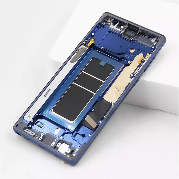 para Samsung Galaxy Note 9 Conjunto de digitalizador de pantalla OLED LCD con marco
